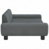 Kindersofa Dunkelgrau 100x54x33 cm Samt