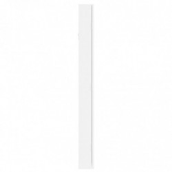 Schmuckschrank mit Spiegel Wandmontage Weiß 37,5x10x106 cm