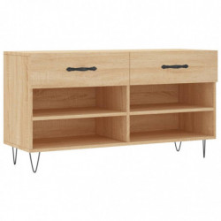 Schuhbank Sonoma-Eiche 102x35x55 cm Holzwerkstoff