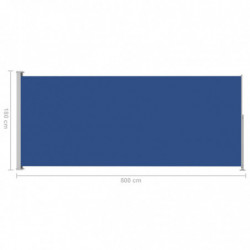 Seitenmarkise Ausziehbar 180x500 cm Blau