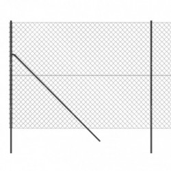 Maschendrahtzaun Anthrazit 1,4x10 m