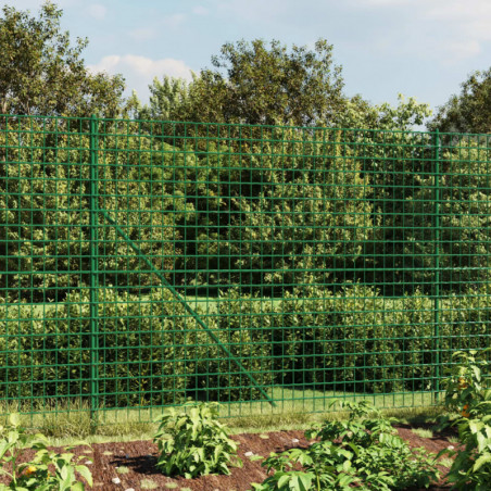 Maschendrahtzaun mit Bodenflansch Grün 2,2x10 m