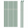 Maschendrahtzaun Grün 1,1x25 m Verzinkter Stahl