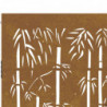 Gartentor 105x205 cm Cortenstahl Bambus-Design
