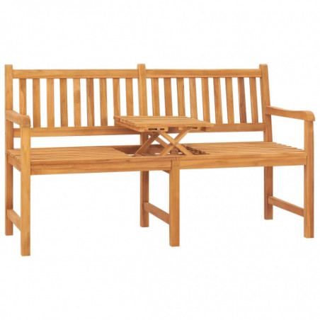 3-Sitzer Gartenbank mit Tisch 150 cm Teak Massivholz