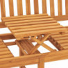 3-Sitzer Gartenbank mit Tisch 150 cm Teak Massivholz