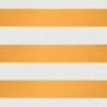 Gelenkarmmarkise Gelb und Weiß 3,5x2,5 m Stoff und Aluminium