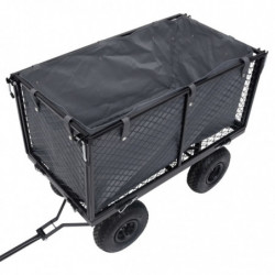 Gartenwagen-Einlage Dunkelgrau 81x41x40 cm Stoff