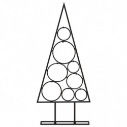 Metall-Weihnachtsbaum Deko Schwarz 60 cm