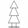 Metall-Weihnachtsbaum Deko Schwarz 60 cm