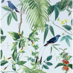 DUTCH WALLCOVERINGS Tapete Exotic Garden Blau und Grün