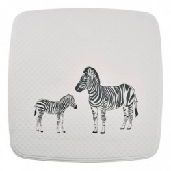 RIDDER Duscheinlage Zebra 54x54 cm Weiß und Schwarz