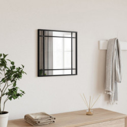 Wandspiegel Schwarz 40x40 cm Quadratisch Eisen
