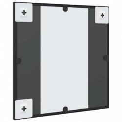 Wandspiegel Schwarz 40x40 cm Quadratisch Eisen