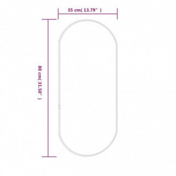 Wandspiegel Golden 80x35 cm Oval