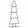 Metall-Weihnachtsbaum für Dekorationen Schwarz 125 cm