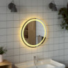 LED-Badspiegel 50 cm Rund
