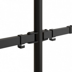 Tischhalterung für 2 Monitore Schwarz Stahl VESA 75/100 mm