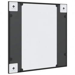 Wandspiegel Schwarz 50x50 cm Quadratisch Eisen