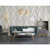 DUTCH WALLCOVERINGS Tapete Geometric Weiß und Golden