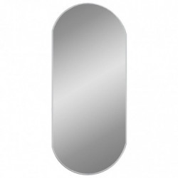 Wandspiegel Silbern 90x40 cm Oval