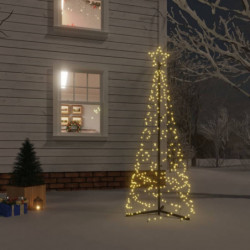 LED-Weihnachtsbaum Kegelform Warmweiß 200 LEDs 70x180 cm