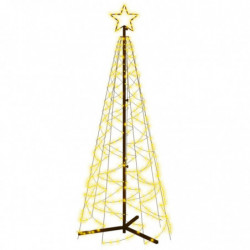 LED-Weihnachtsbaum Kegelform Warmweiß 200 LEDs 70x180 cm