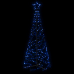 LED-Weihnachtsbaum Kegelform Blau 200 LEDs 70x180 cm