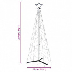 LED-Weihnachtsbaum Kegelform Blau 200 LEDs 70x180 cm