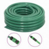 Gartenschlauch mit Armaturen-Set Grün 0,9" 30 m PVC