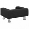 Kindersofa Schwarz 50x40x26,5 cm Samt