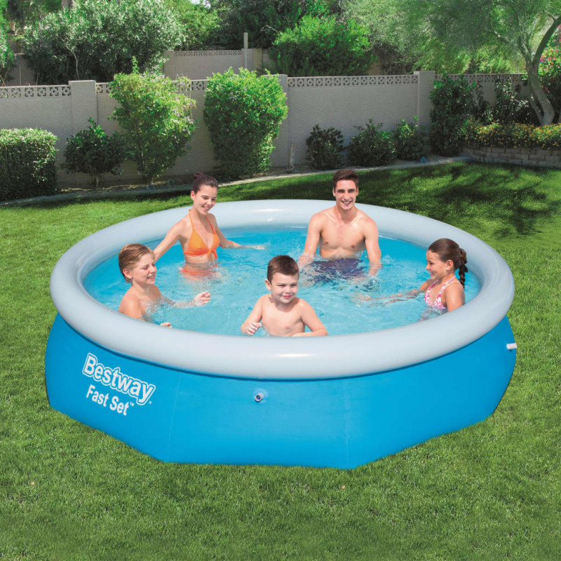 Bestway Fast Set Pool Aufblasbar Rund 305x76 cm 57266