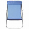 Strandstühle 2 Stk. Blau Textilene & Pulverbeschichteter Stahl