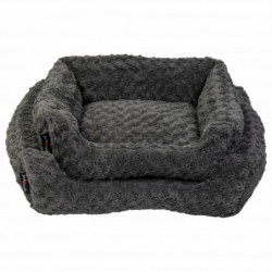 Jack and Vanilla Haustiersofa Softy XS 50x43x17 cm Rosette Grau