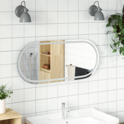 LED-Badspiegel 100x45 cm Oval