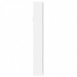 Schmuckschrank mit Spiegel Wandmontage Weiß 37,5x10x67 cm