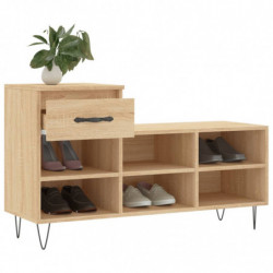 Schuhregal Sonoma-Eiche 102x36x60 cm Holzwerkstoff