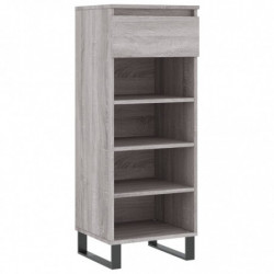 Schuhschrank Grau Sonoma 40x36x105 cm Holzwerkstoff