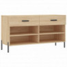 Schuhbank Sonoma-Eiche 102x35x55 cm Holzwerkstoff