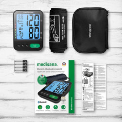 Medisana Oberarm-Blutdruckmessgerät BU 580 Connect Schwarz