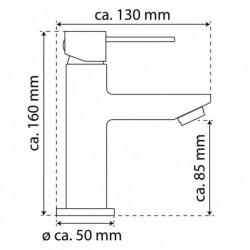 EISL Waschtischarmatur CALVINO Mattschwarz