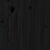 Pflanzkübel Schwarz 82,5x40x39 cm Massivholz Kiefer