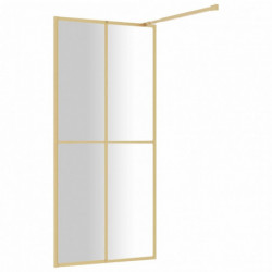Duschwand für Begehbare Dusche mit ESG Klarglas Golden 80x195cm