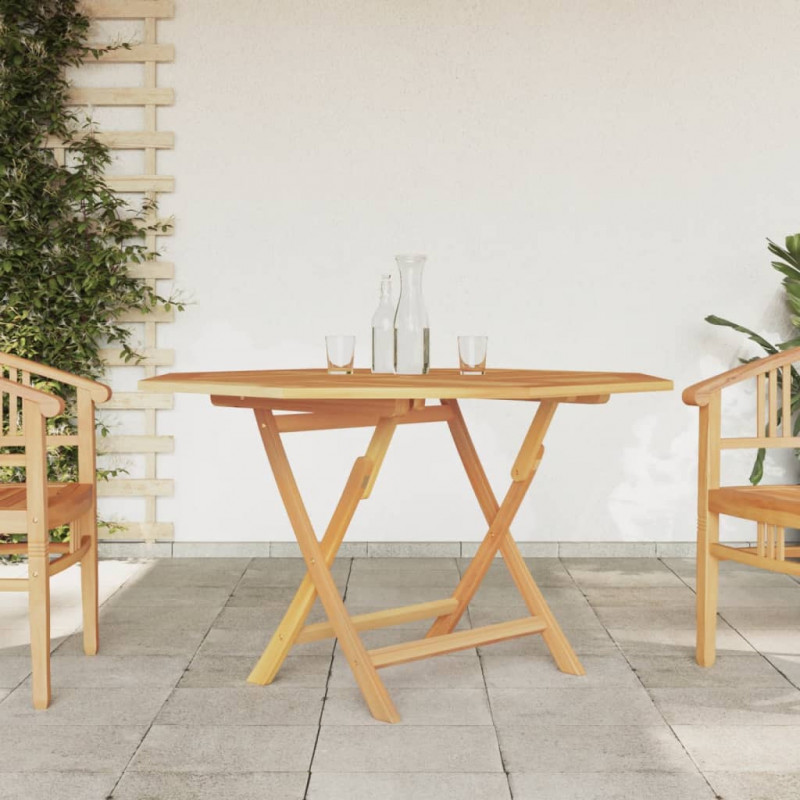 Gartentisch Klappbar 120x120x75 cm Massivholz Teak