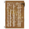 Gartentor 85x150 cm Cortenstahl Bambus-Design