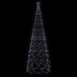 LED-Weihnachtsbaum Kegelform Kaltweiß 1400 LEDs 160x500 cm