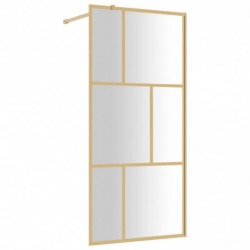 Duschwand für Begehbare Dusche mit ESG Klarglas Golden 90x195cm