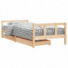 Kinderbett mit Schubladen 90x200 cm Massivholz Kiefer
