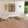 6-tlg. Garten-Lounge-Set Luise Kiefer Massivholz