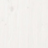 Gartenbank mit Pflanzkübeln Weiß 184,5x39,5x56,5 cm Kiefernholz